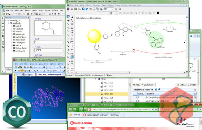 نرم افزار طراحی انواع ساختار های مولکولی و شیمیایی ChemBioOffice