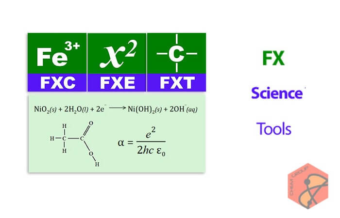نرم افزار تایپ آسان و سریع معادلات و ساختار های شیمیایی FX Science Tools