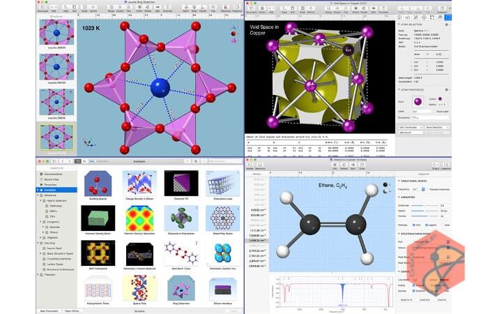 نرم افزار شبیه سازی ساختار مولکولی مواد CrystalMaker X